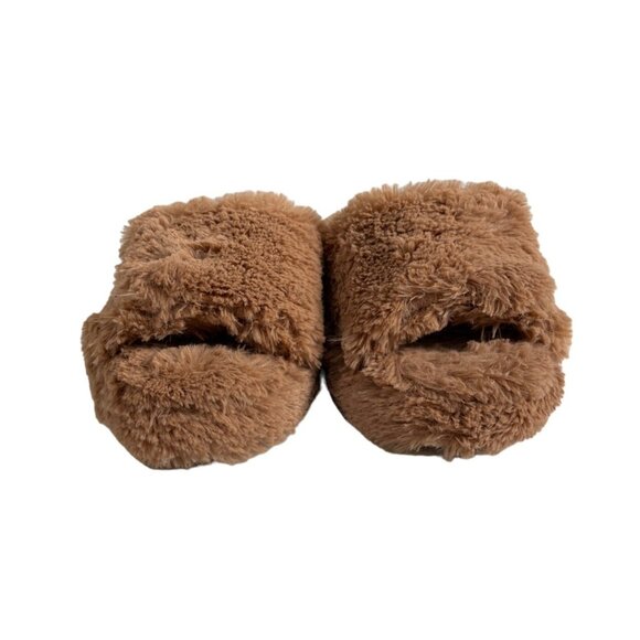 BP Women's Brown Faux Fur Slippers Sz 9-10 - NWOB - Picture 2 of 9